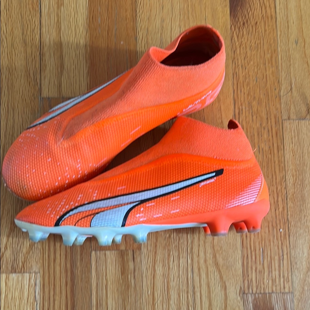 Puma Orange Soccer Cleats MENS